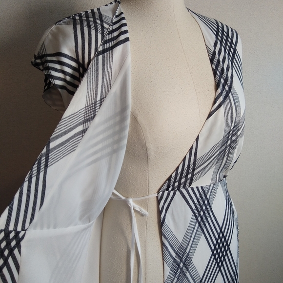Joie Bethwyn B Porcelain Plaid Dress - Picture 8 of 13